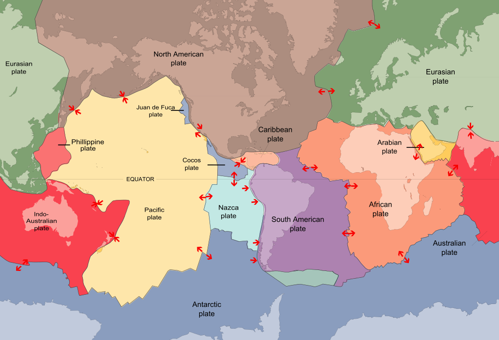 san andreas fault world map