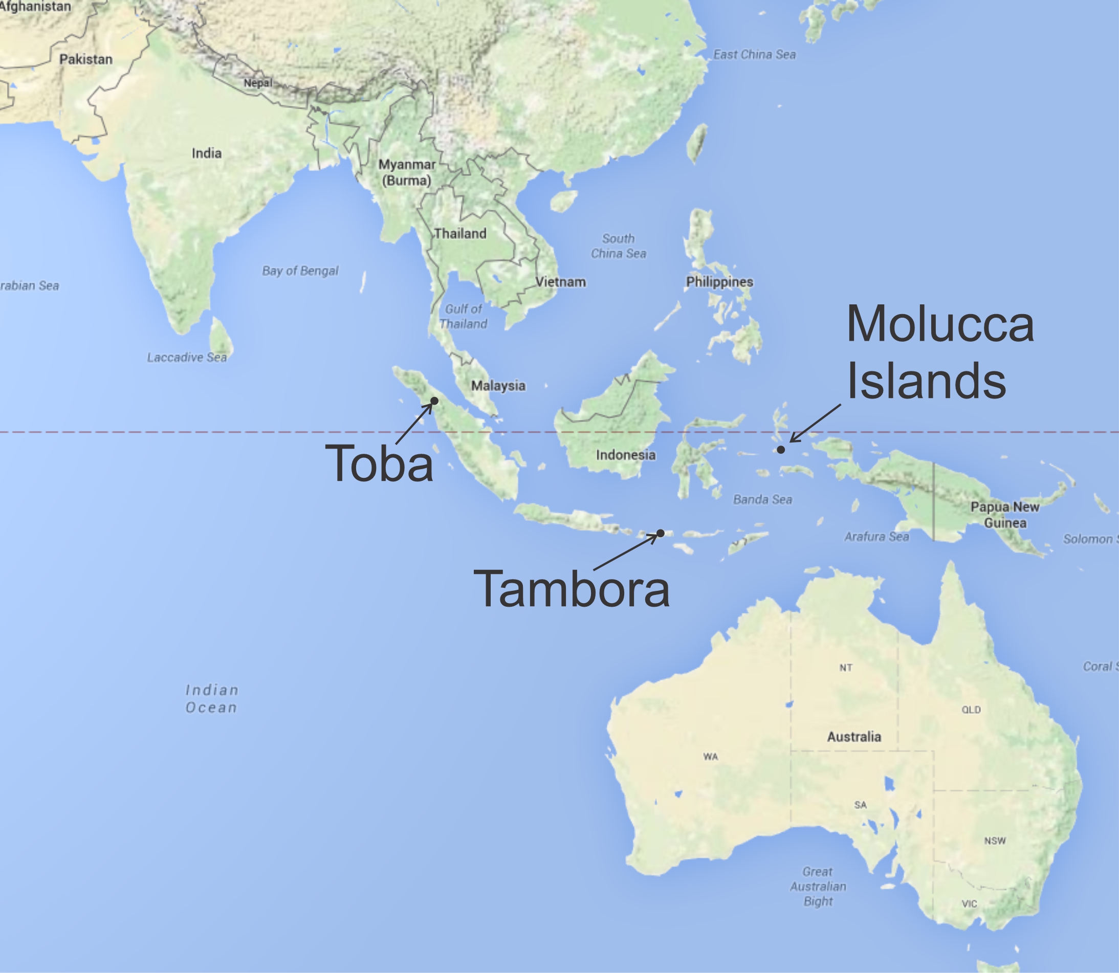 mount tambora map
