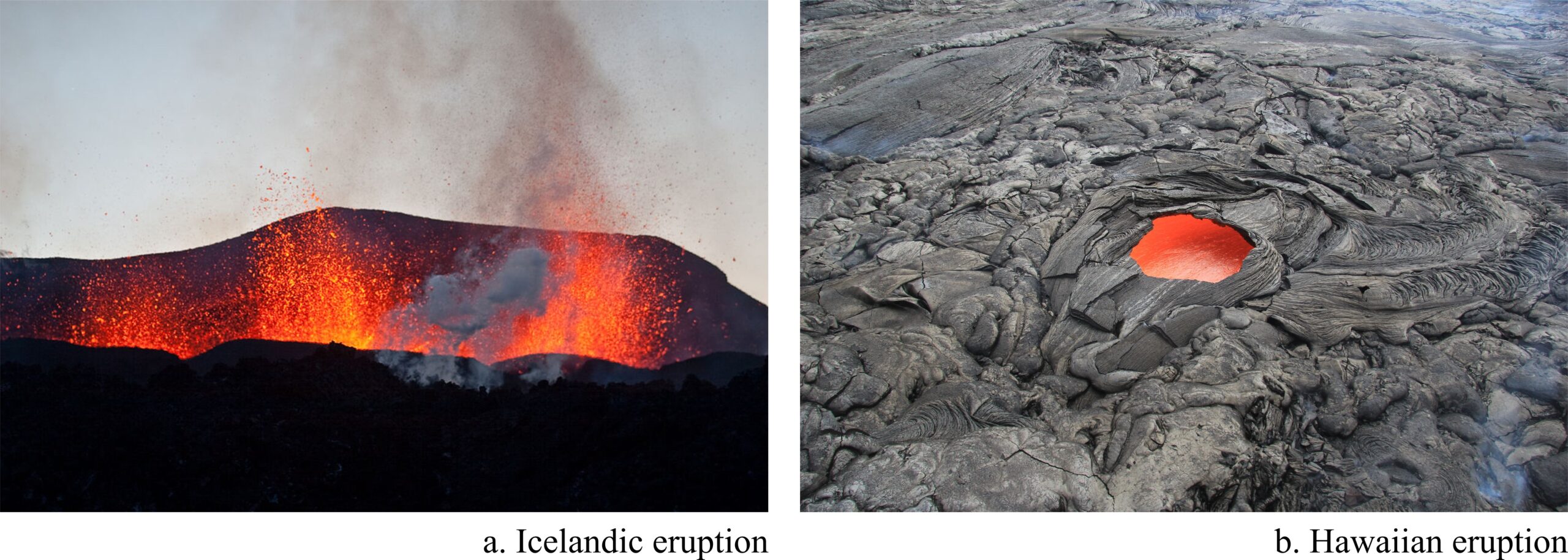 non explosive volcanic eruption