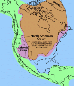 It is a map of North America